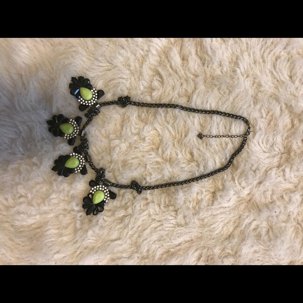 Lime green necklace